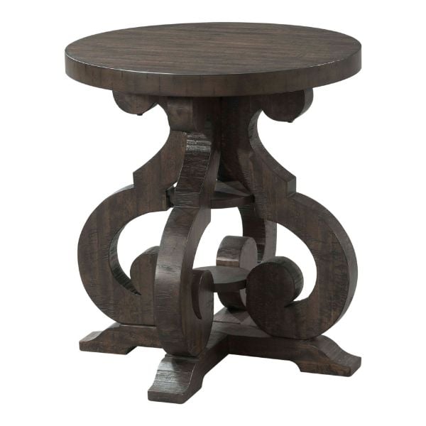 Stone Occasional Round Side Table Charcoal Angled Silo.jpg